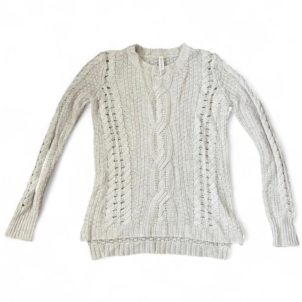 Aeropostale Vintage y2k Women's Cable Knit Sweater - Gray